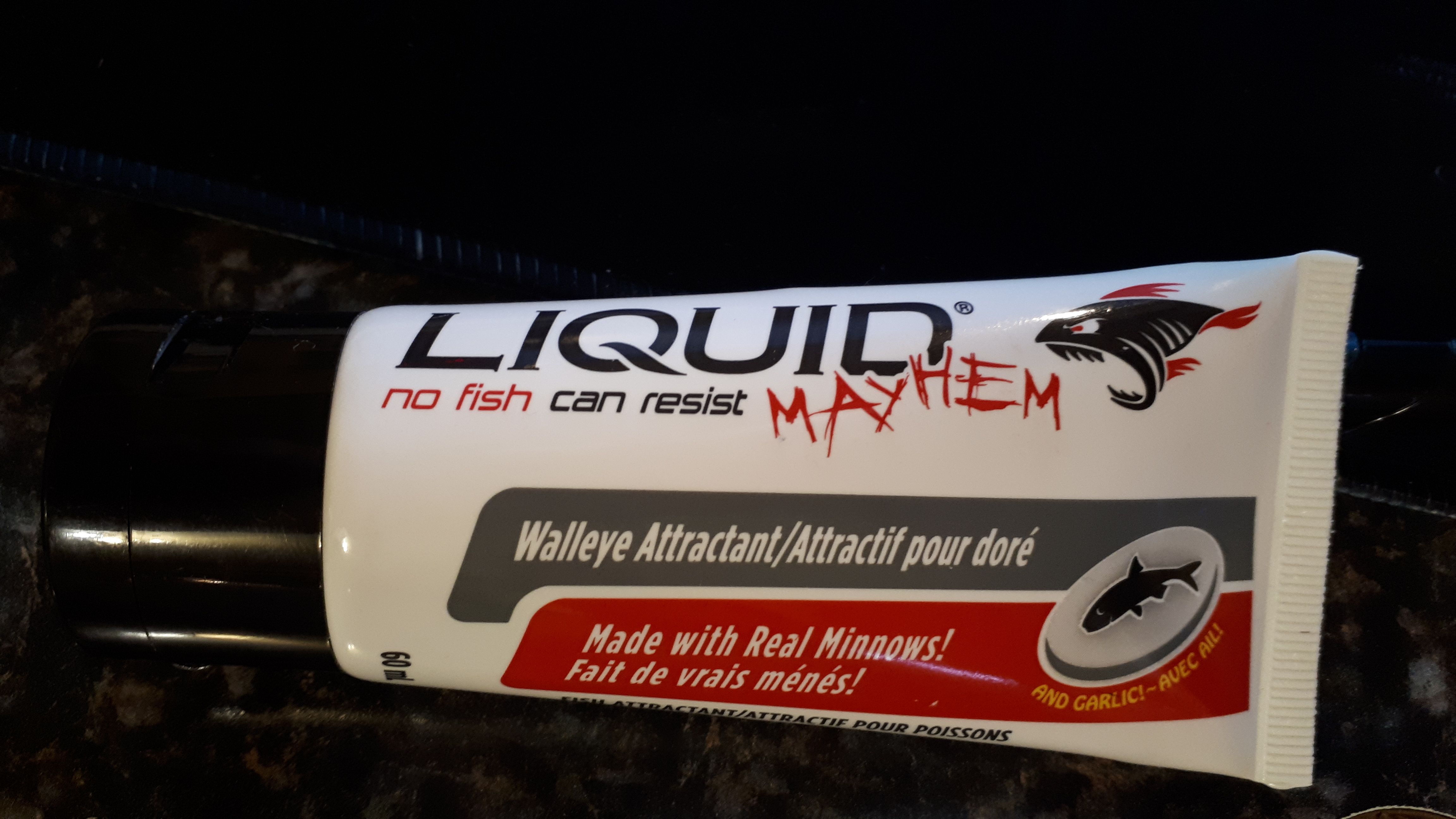 Attractant Liquid Mayhem Garlic Minnow (Vairon et ail) - RDB Fishing